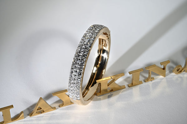 Triple Row Classic Laykin Diamond Bangle Bracelet