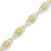 Yellow and White Diamond Spectacular Laykin Bracelet